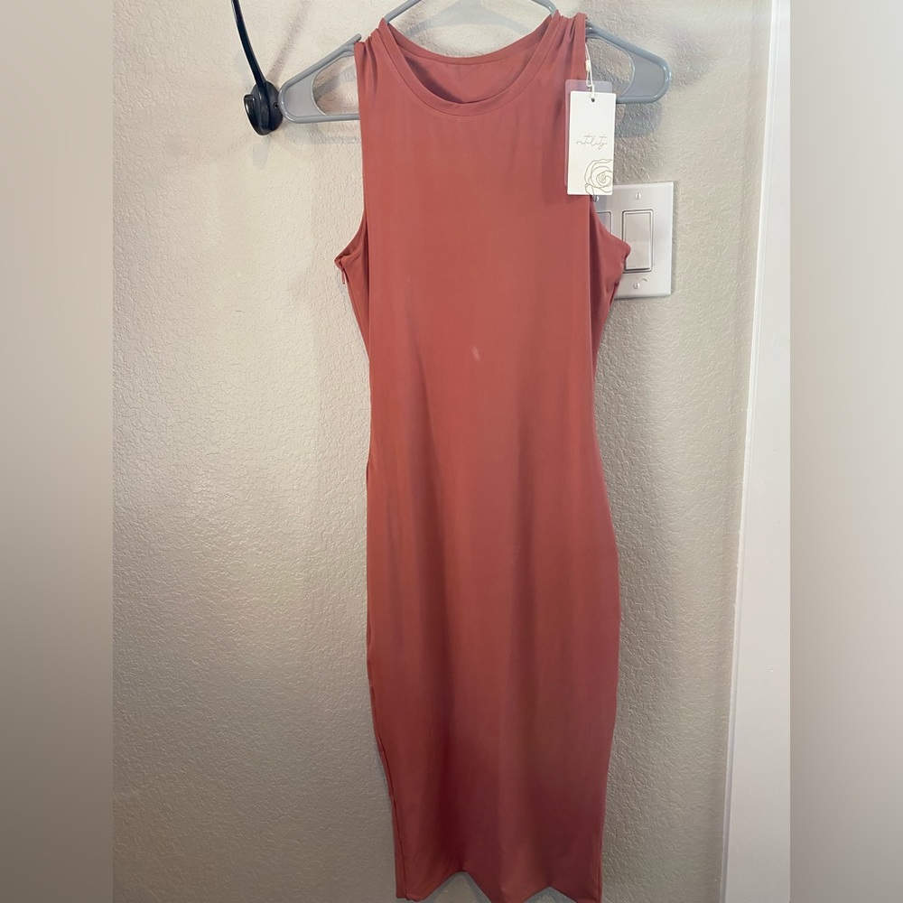 Vitality (Balance Athletica) long body con dress, size small